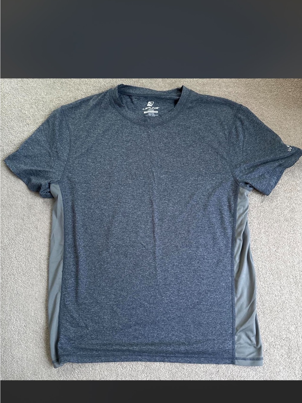 Laguna B Men's Heather Navy Short Sleeve Performance Tee